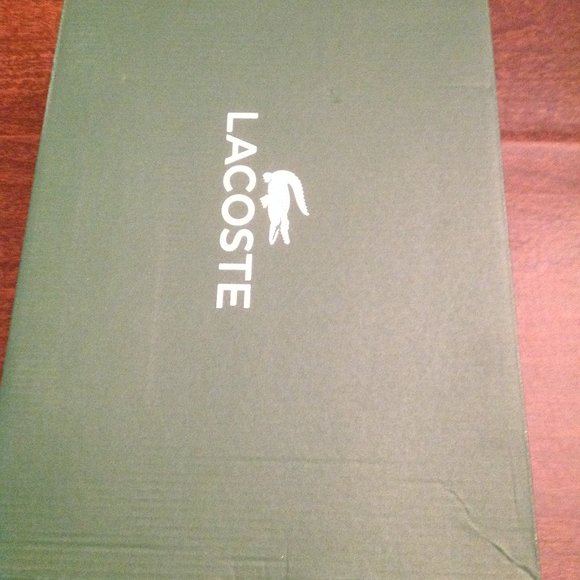 Lacoste Men's L006-TG5 Tan Leather & Suede Sneakers - 11.5 - New in Box - Picture 10 of 10